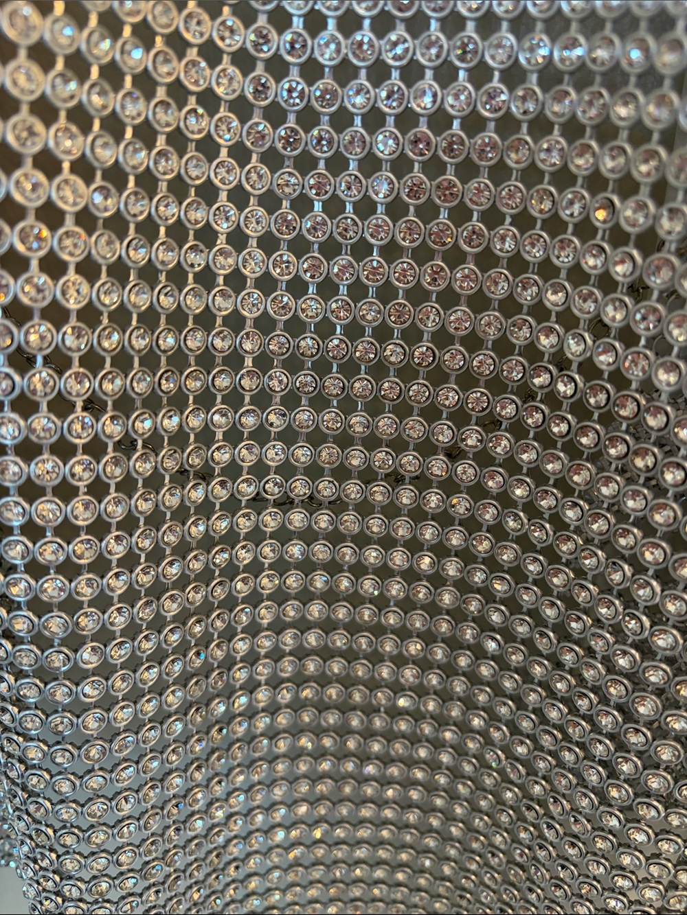 12th Tribe Metallic Silver Mesh Crop Top - Picture 12 of 12
